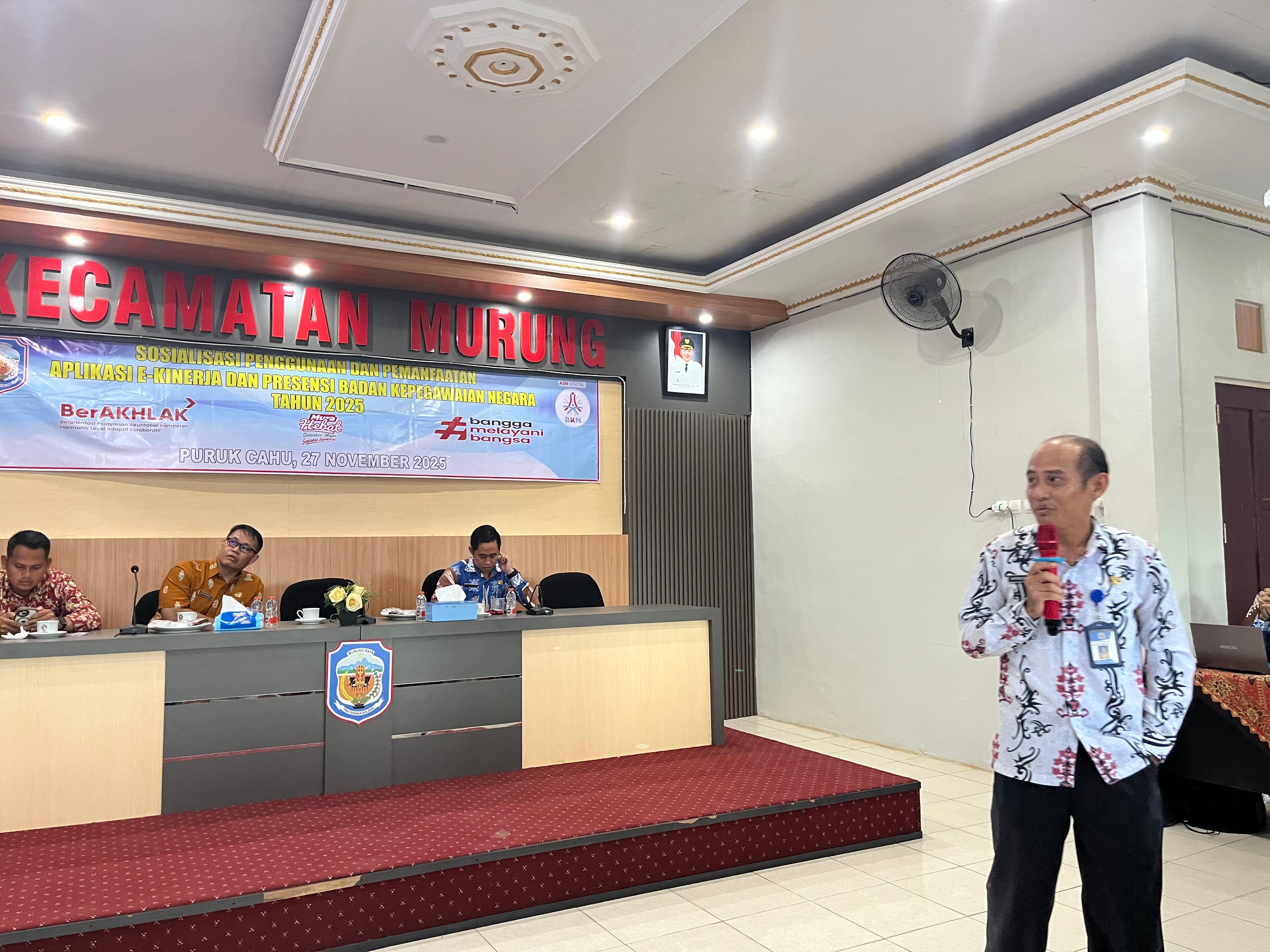 Foto BKPSDM Murung Raya Bekali ASN dengan Pemanfaatan Aplikasi Kinerja dan Presensi Digital